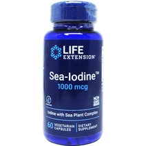 Life Extension 라이프 익스텐션 씨-아이오딘 해양 요오드 1000 mcg 60정, 1병