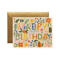 라이플페이퍼 Fiesta Birthday Card 생일 카드, 단품