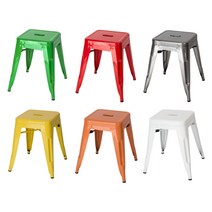 철제 스틸 스툴 톨릭 스툴 450 6color, 화이트