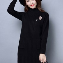 K.ONLINE SHOP여성 롱 니트 라운드넥 터들넥 스웨터 빅사이즈 니트 오버핏니트 홀가먼트니트 여성니트티