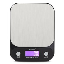 WEIHENG 계량전자저울 디지털 방수형 주방저울 5kg/0.1g 고정밀도 저울, WH-B23, 1개