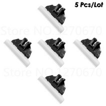 애견 미용기 이발기 애완동물 클리퍼용 세라믹 커터 블레이드 스페어 헤드 개 헤어 트리머 교체 부품 P2 P6 P9 S1 ZP295 30 톱니 5 로트, White Moving Blades