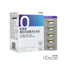 트루엔 알티지 오메가3 이지 3중 기능성 혈행 개선 혈액순환 두뇌 건강 HD 트루엔오메가, 트루엔오메가3 이지 760mg 60캡슐