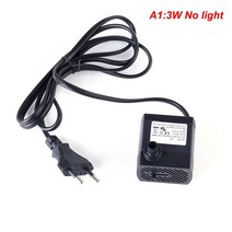 수중모타 미니수중펌프 가압펌프 모터 eu 플러그 ac 220v 수족관 분수 공기 물고기 연못 탱크 잠수정 워터, 3w