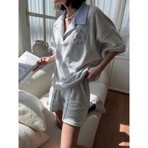 라라룰루 타올지 테리카라 반팔티셔츠 테리 반바지 트레이닝세트 단품가능