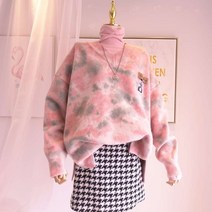 배색 조끼 신민아 연핑크 니트 여성의류 판쵸니트 가디건 수입보세 케이프니트 연분홍니트 연핑크 니트 혼방