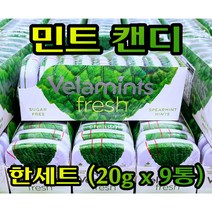 Free Delivery 벨라민트 스피어민드 민트 캔디 한세트 (20g x 9통) VELAMINTS Spearmint Mint Sugar Free 1set (20g x 9pc), 1세트, 20g