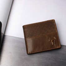 남성반지갑 20대 30대남자지갑 학생 소가죽 카드포켓 지폐 동전 베이직 브라운 재재데이