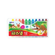 아모스 파스넷 크레파스 12색 세트, 12+2색