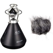 ZOOM 줌 핸디레코더 바이노럴 VR 360도 마이크 ASMR H3-VR, 윈드스크린 세트