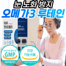 식약청 인증 루테인 rtg 오메가3 눈 노화 건조 건강 도움 수험생 노인 어르신 남자 여자 40대 50대 알티지 오메가 쓰리 알피지 엘티지 rgt 오매가3 류테인 루태인 뉴테인, 6개월 분, 1200mgX30캡슐