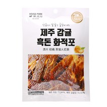 제주 감귤 흑돈 화적포 하우스 포크 인 제주 직화 불맛 육포, 3개, 40g