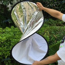 휴대용 사진 촬영 조명 반사판 확산판 그립형 부드러운 음영, 휴대용 반사판 80cm
