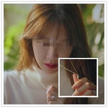 영블리 YJN122 펜트하우스 연예인 목걸이 이지아 심수련 목걸이 원포인트 물방울 은목걸이