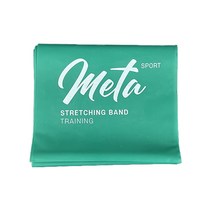 메타밴드 라텍스밴드 스트레칭밴드 2미터 홈트 운동 재활, 그린 (레벨2)