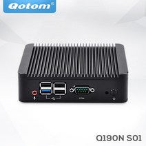 미니피씨 OEM 산업용 베어본 미니 데스크탑 PC N2920 J1900 팬리스 서버 리눅스 우분투 쿼드 코어 x86 컴퓨터, [02] J1900 WIFI, [04] 4G RAM 64G SSD