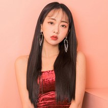 가발매니아 엣지스트레이트 61cm 리얼라인피스(제디원사) 하이커버피스 풀커버 와이어 u자형, 초코브라운