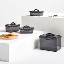 이지앤프리 담은 김치통 직사각 김치냉장고용기 세트 1호, 담은 김치통 1호 4P 세트