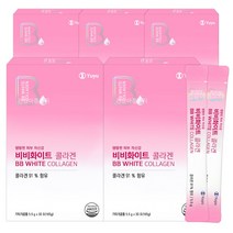 유유제약 비비 화이트 콜라겐5000mg 30포X5박스 프랑스산 저분자 피쉬콜라겐 펩타이드, 5개, 30포