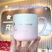 STARBUCKS 스타벅스 벚꽃 글라스 텀블러 투명 핑크 보온컵, 13