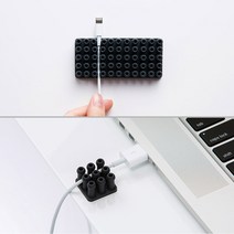 정리클립 서재 책상 위 자주쓰는 케이블 고정용 버드 전선정리클립, 미니 - CG+DG