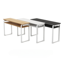 학원책상 랩실 자습실 책상, 1200 길이 x 400 폭 x 750 높이 이중 층