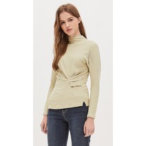 시슬리 SISLEY 백 포인트 리브 티셔츠 SATS33061 LK