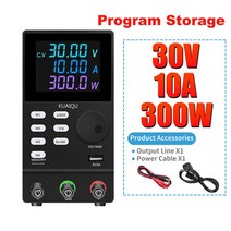 파워 서플라이 컴퓨터파워 pc30V 10A DC 전원 공급 장치 조정 가능한 숫자 디스플레이 미니 실험실 전압 60, 13 A-SPPS3010D Black_02 220V