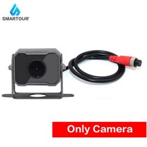 SMARTOUR-트럭 전면 뷰 카메라 AHD 4 핀 주차 보조 서라운드 뷰 카메라 버스 RV 수확기 12V 24V, 02 주황색