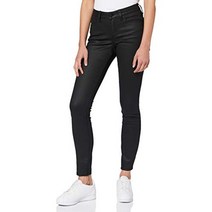 Calvin Klein Jeans Damen Ckj 001 슈퍼 스키니 호스 Ca007 블랙 코팅 데님 31W / 32L