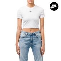 나이키 우먼스 에센셜 슬림 크롭티 여성 여자 반팔티셔츠 DD1328-100