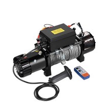 12v 차량 탑재 소형 크레인 윈치 인양기 구난 렉카차B, 12v 3000lbs 원격 제어 배터리 클립