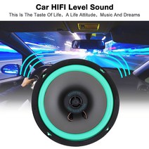 아우디 호환 카오디오뱅크 카 오디오 자동차 스피커 6.5 인치 12V 160W 내구성 차량 HiFi 동축 스피커 도, 02 2pcs