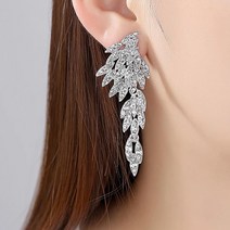 당일배송 천사 날개 실버 귀걸이 나바코리아 미인대회 공연 벨리 댄스 연주회 아이돌 데이트 큐빅 귀걸이 제이혜리