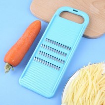 양배추슬라이서 마늘슬라이스 당근채칼 4 In 1 슈레더 커터 스테인레스 스틸 휴대용 수동 야채 슬라이서 핸들이 깨끗한 강판 캐주얼 주방 도구, Blue, Blue