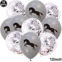10 개/몫 말 생일 풍선 레이싱 파티 꽃다발 색종이 경주 웨딩 장식, 02 1set 10pcs