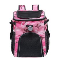 버디라이더 접이식 애완 동물 배낭 전면 이동식 자전거 자전거 바구니 캐리어 고양이 개 캐리어 가방 자전거 가방 bycicle 액세서리, 분홍색