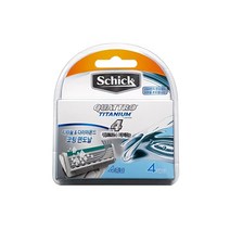 쉬크 쿼트로 티타늄 면도날(4중날 4개입) 면도기 989 EA, 유진집 쿠팡 1, 유진집 쿠팡 본상품선택