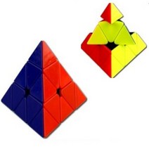 socean 삼각 비비드 컬러 입체 퍼즐 큐브 조립 퍼즐 만들기 놀이 큐브 놀이 모형 만들기 모양 맞추기 두뇌 게임 유