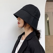 어리플 여자 벙거지 모자 버킷햇 면 대두