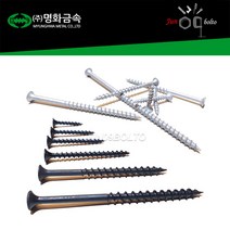 명화금속 코스나사 목재용 피스 목공용 델타 백색 흑색 코팅, 1봉