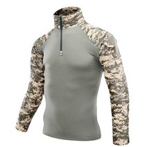 등산 남방 남자 등산복 상의 망 육군 전술 군사 전투 티셔츠 긴 소매 cp 위장 스포츠 셔츠 캠핑 사냥 낚시 의류