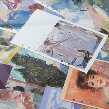 6공 다이어리 표지 명화 20종 [어폼 육공 다이어리 꾸미기 DIY 속지 내지 표지 감성 A5 A6 만년 리필 다꾸용품], A6 18. 산책