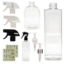 분무기 용기 500ml투명 불투명스프레이 공병 화분 원예, 투명목사각 500ml