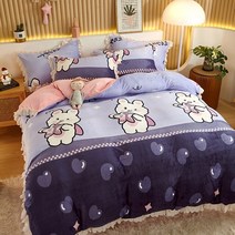 두꺼운 양털 이불 커버 레이스 공주 겨울 Housse De Couette 플란넬 Funda Nordica Cama 퀼트 침구