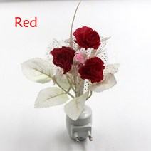 고양이 장난감 물멍 수족관 LED 라일락 야간 조명 어린이 수면 램프 버섯 좋은 꿈 로맨틱 다채로운 7 색 Luminaria EU 미국 플러그 꽃, 01 Red_02 EU Plug