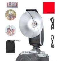 [국내 정규 대리점] Godox Lux Senior 레트로 카메라 빈티지 카메라 플래시 Sony Canon Fujifilm Nikon Olympus 대응 일본어 설명서크로스 첨부