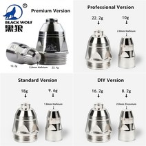 100pcs P80 플라즈마 절단 토치 소모품 절단 CNC 60A 80A 100A P80 플라즈마 토치 팁 전극 노즐, 10.Professional Version - 13MM