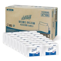 스카트 멀티폴드 핸드타올 4000매, 16팩, 250매