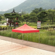프리미엄 캐노피 천막 알루미늄 골조+지붕 2X2 3X2 3X3 포장마차 야외 실내 테라스 옥상 그늘막 텐트 행사, 알루미늄천막 3X3:청백